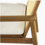 Chaise de salle à manger d'extérieur avec coussin Preston (ensemble de 2)