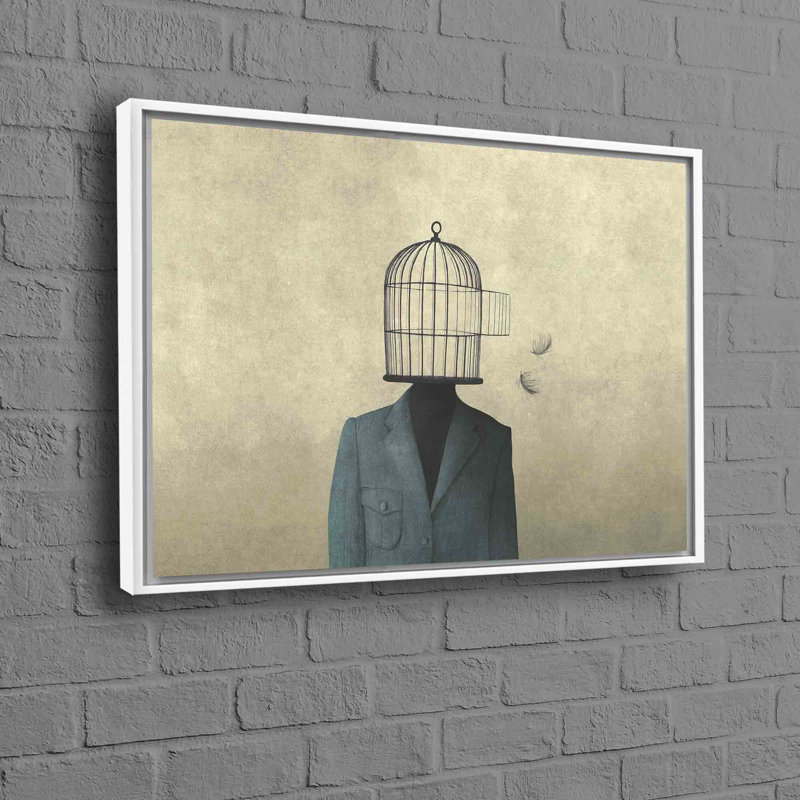 Print on Canvas, 20 cm H x 30 cm W, White Floater Framed