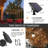 27FT 25-Bulb Solar-Powered Outdoor Globe String Light Shatterproof