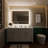 Surface Or Recessed LED Lighted Dimmable Medicine Cabinet With Mirror , Adjustable Shelves, Defogger, Outlets, Usbs-1962547063
