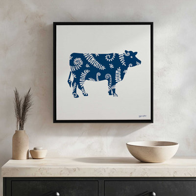 «Floral Cow» par Annie Lapoint, reproduction d'art