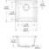 Quartz 15-3/4" x 15-3/4" x 7-11/16" Undermount Kitchen Sink with Basket Strainer