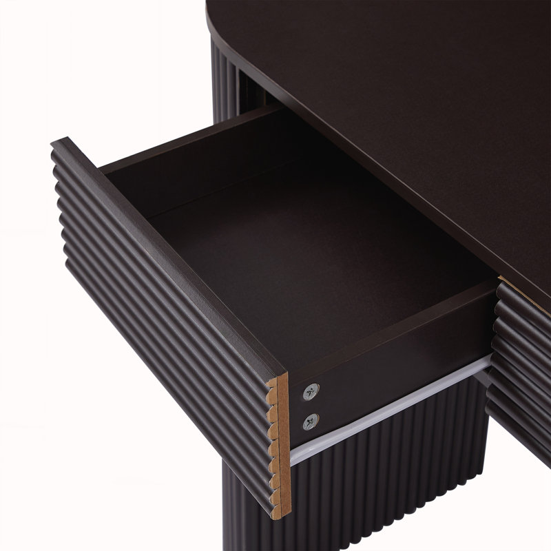 Console rétro avec 3 tiroirs, Espresso