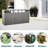 Metal Garbage Bin Shed, Grey - Stores 3 Trash Cans, Made Of Materials, Rust-, Easy To Clean Rust, Ventilated, With Installation And Cleaning
