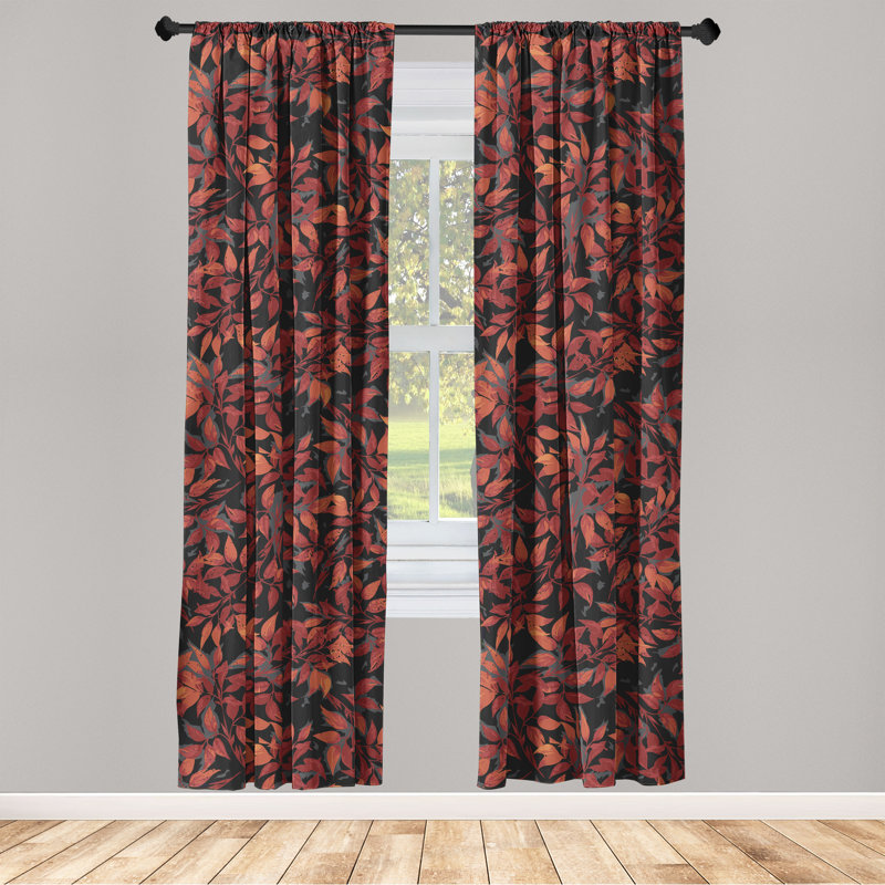 Aspa Semi Sheer Curtain Pair, 28" W x 63" L