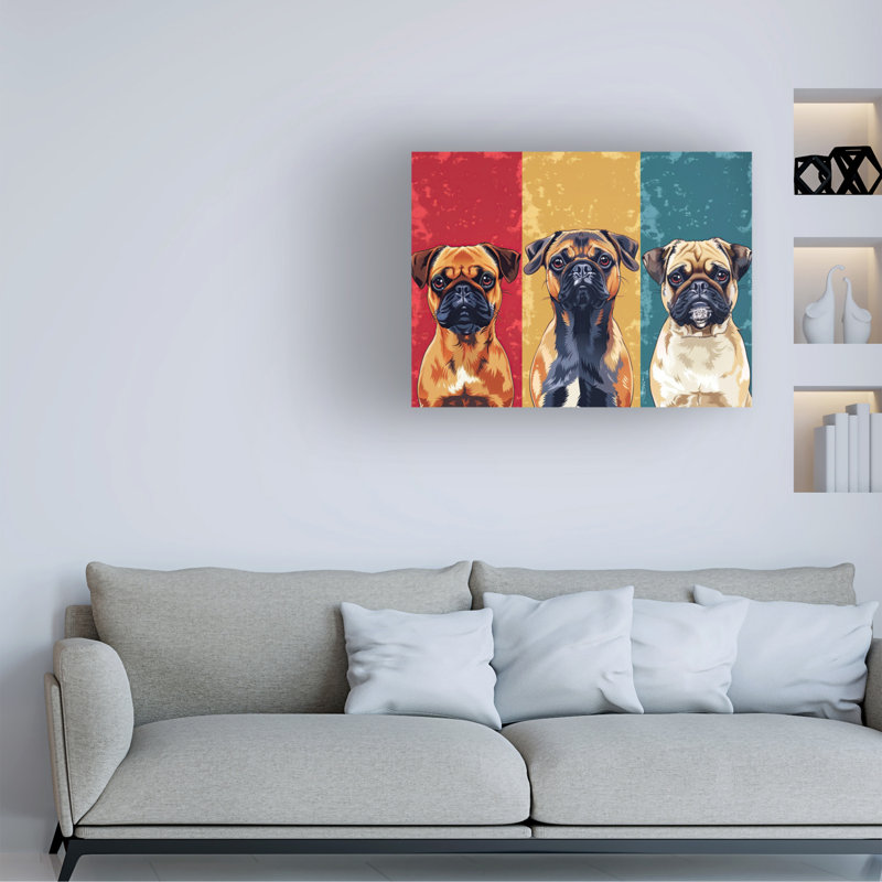 Art sur toile, bolognaise, Momart, H 18 po x l 24 po