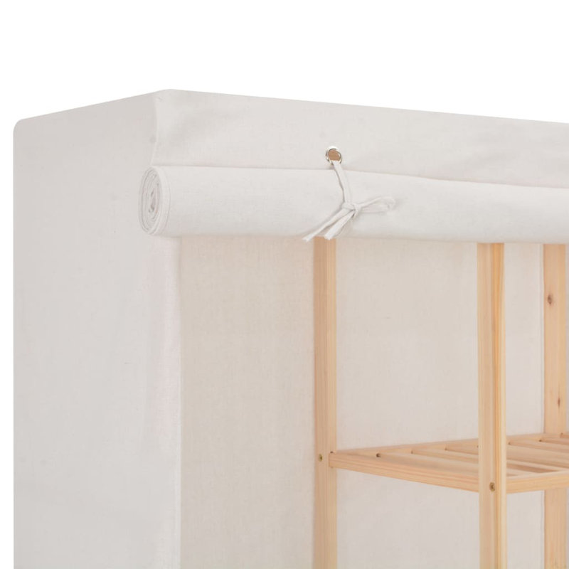 2 Door Wardrobe, White