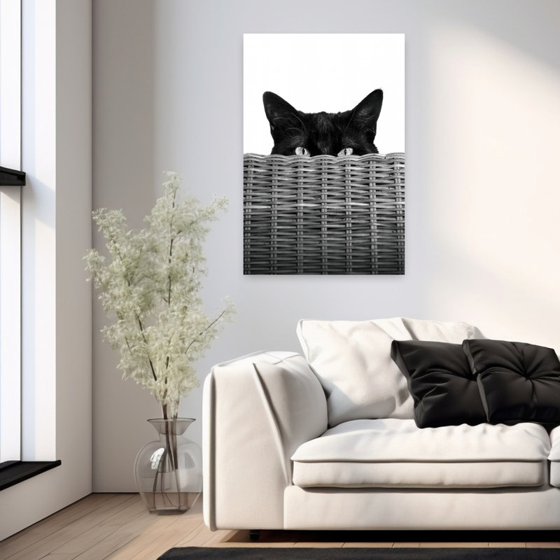 Art mural contemporain abstrait sans titre, H 36 po x l 24 po