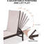 Ensemble de 2 chaises longues d'extérieur en aluminium