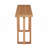 59.05Inch MDF Console Table Narrow Entryway Table