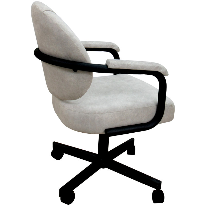 Jurre Arm Chair Dining Chair, Black, Outlier Stucco