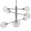 Lustre linéaire 8 lumières spoutnik modern Brawley