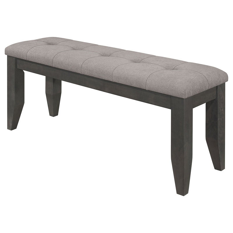 Erskin Dark Grey Upholstered Dining Bench(Only Includs Bench)
