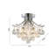 Plafonnier semi-encastré en cristal 3 lumières Transitional-986741585