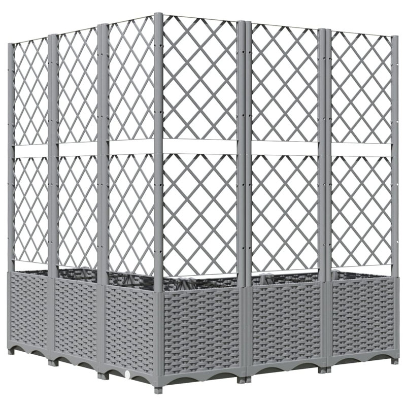 Ayham Raised Garden Bed with Trellis