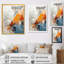 Orange mosaïque abstraite mosaïque - tuile abstraite, art mural-1287972616-1287972631
