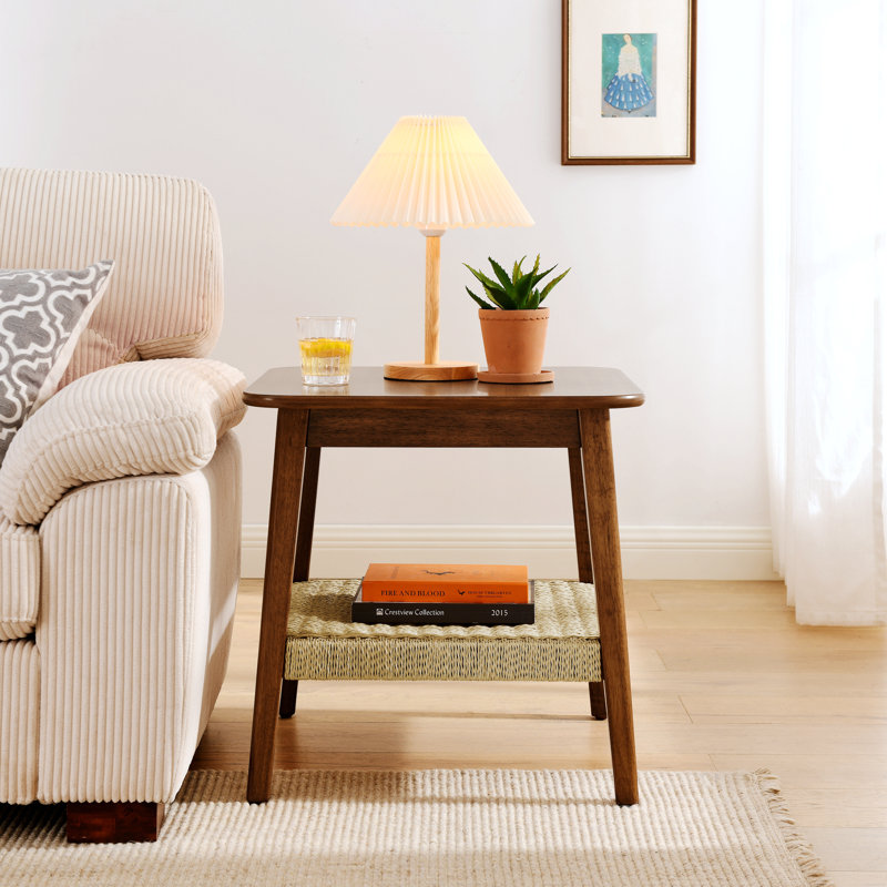 Larenz Rectangular Outdoor Side Table