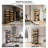 5 Tier Glass Display Cabinet, Curio Cabinet, Dining Cabinet, Bookcase With Adjustable LED Lights, Human Sensor-716561637