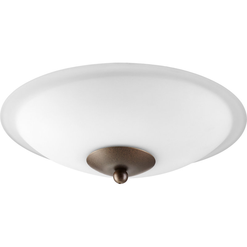 2-Light Ceiling Fan Bowl Light Kit, Oiled Bronze