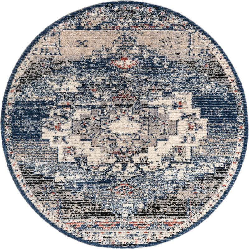 Tucson Geometric Indoor Rug, Round 3'