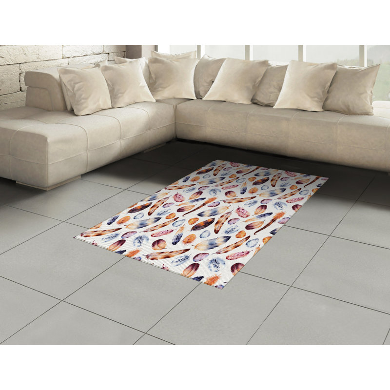 Vintage High Density Long Fiber Poly Threads Decorative Area Rug Carpet, Rectangle 4' x 5'8"