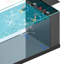 Aquarium rectangulaire 89 gallons gris