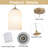 Jaiceon Adjustable Glass Pendant Light Fixtures, Modern Glass Pendant Lighting for Kitchen Island-1519766907