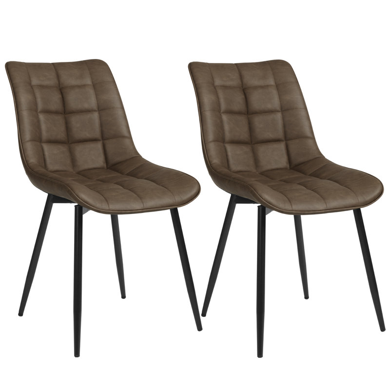 Vassar 46.5cm H Upholstered Side Chair, Brown