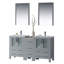 Ensemble de meuble-lavabo double 61 "avec miroir Mance-24551096