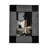 Black and White Resin Geo Lines Rectangle Photo Frame-89117172