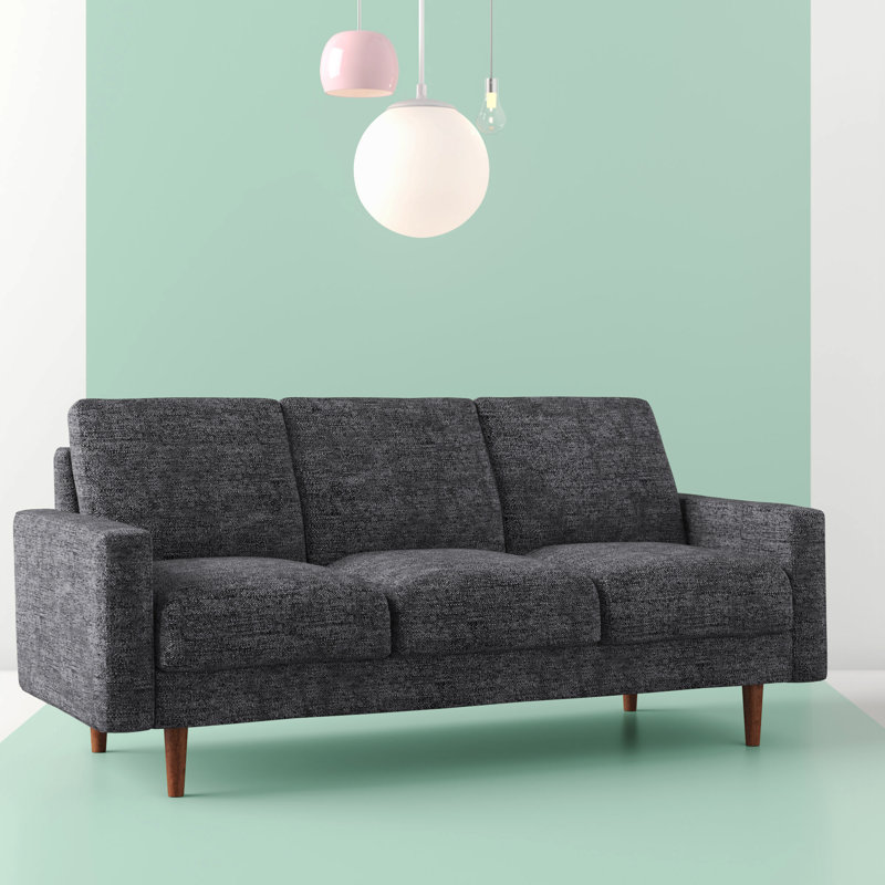 Benay 71.7" Square Arm Sofa, Gray