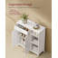 Armoire de rangement avec tiroir, 3 compartiments ouverts, tablettes réglables