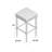 Elegant Beige 30-Inch Barstool with Barley Twist Legs and Linen Upholstery-36141794-46521155