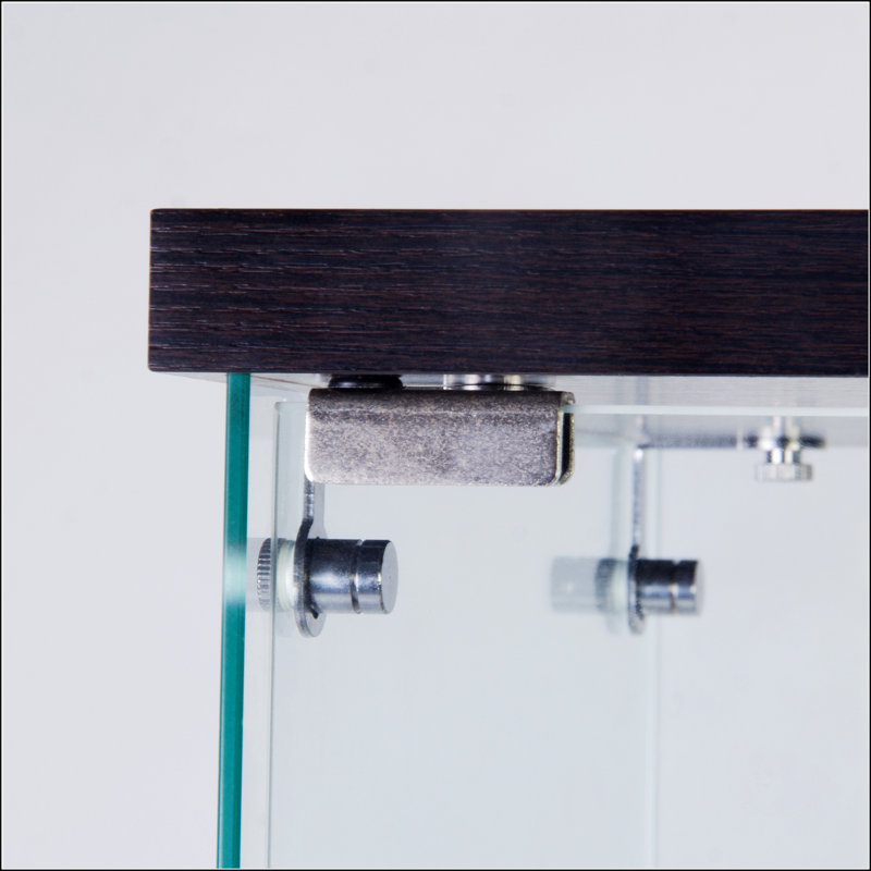 Armoire à deux portes en verre