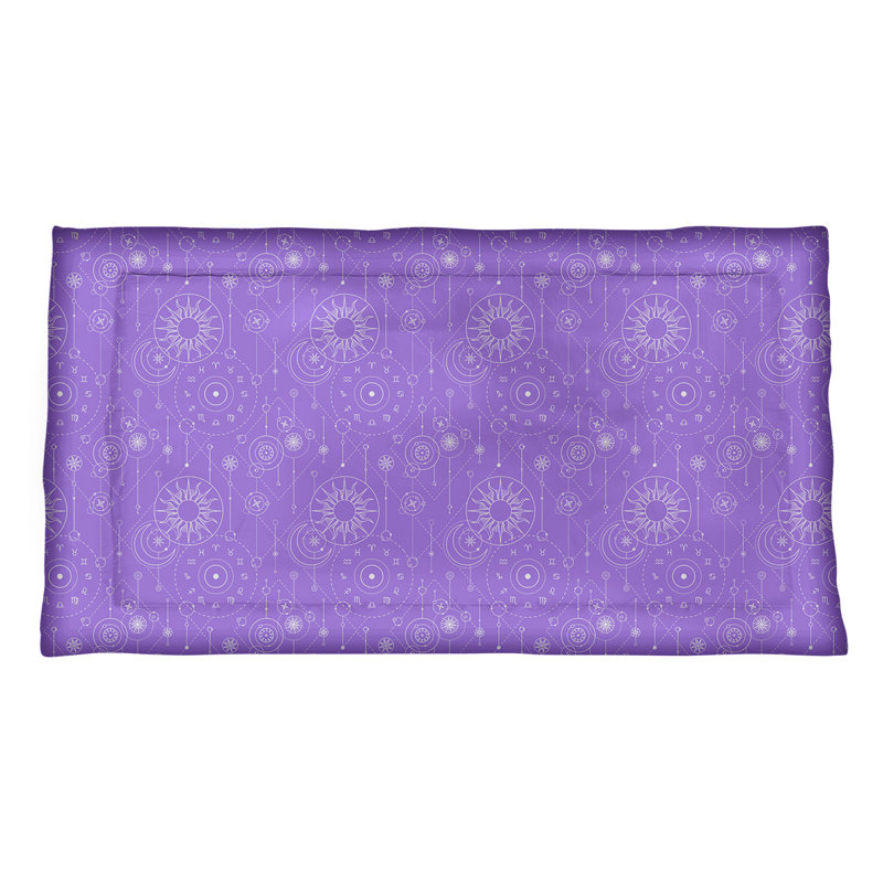 Taie décorative d'astrologie Katelyn Elizabeth, Très grand, Polyester, Mauve