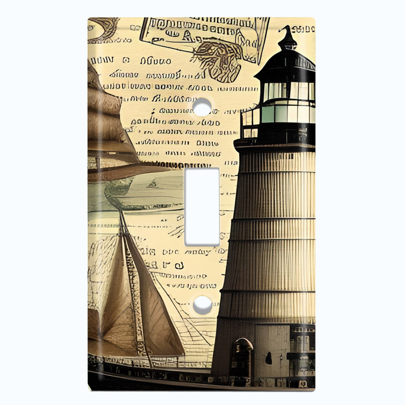 Copper Rust Patina Teal Print 1 - Gang Toggle Light Switch Standard Wall Plate