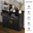 35" H Accent Cabinet,Coffee Bar Cabinet with 2 Drawers and Adjustable Shelf-618501460