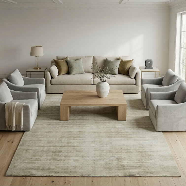 Ishneet Viscose Striped Indoor Rug