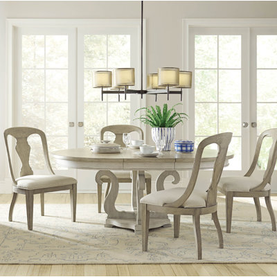 Oakman Extendable Pedestal Dining Set