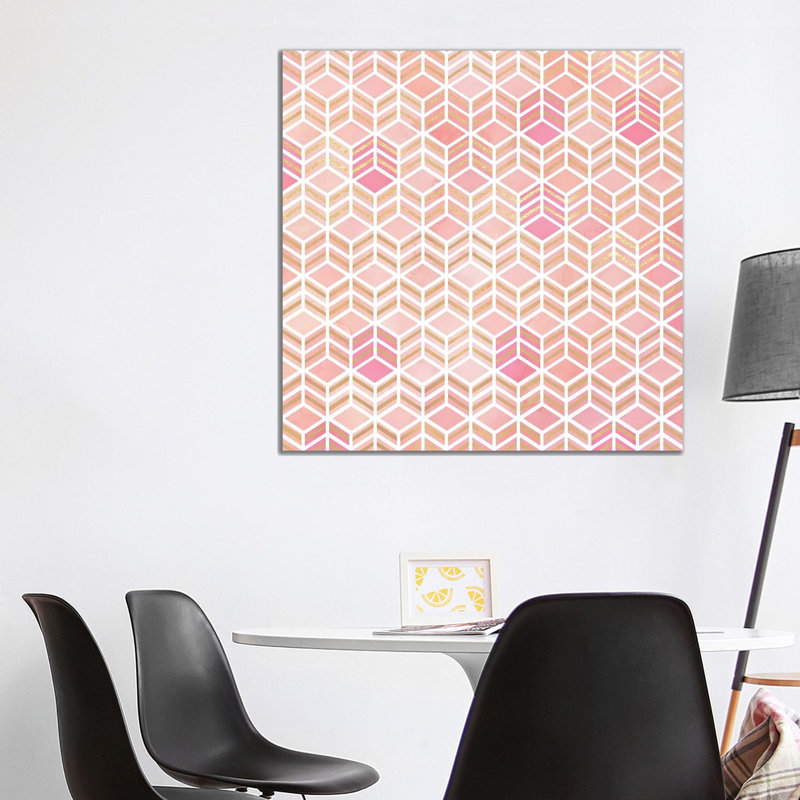Take The Cake Pastel Square by Monika Strigel - Wrapped Canvas Painting, 93.98 cm H x 93.98 cm W x 3.175 cm D