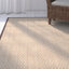 Debroh natural fiber maritime rupee solid color rug-434642006