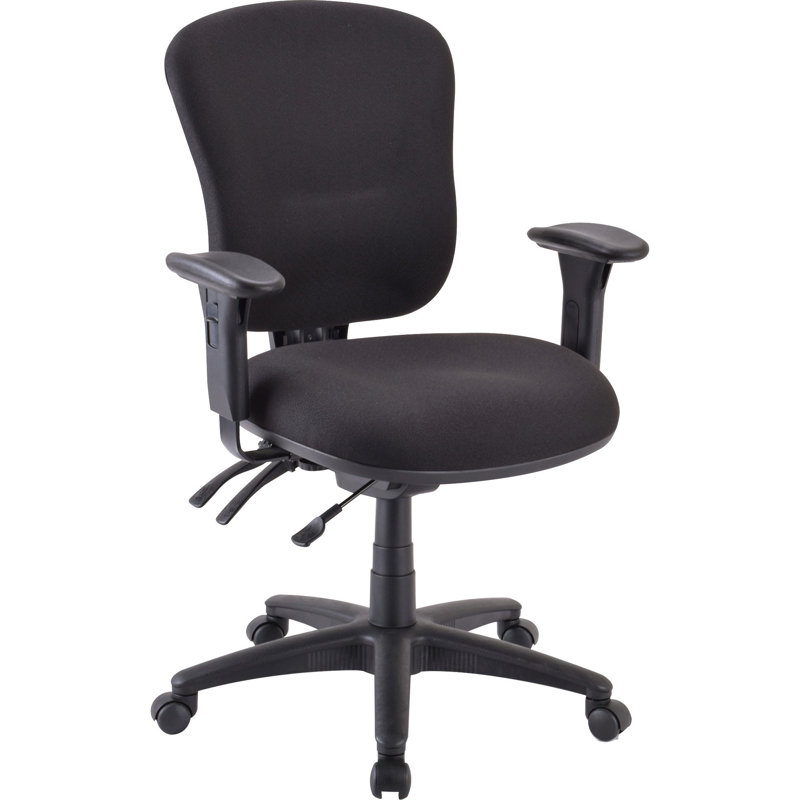 Pasca Polyester Blend Task Chair, Black