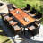 Uppsala 8 - Person Acacia Patio Dining Set with Rectangular Table , Cushions Included-245027653