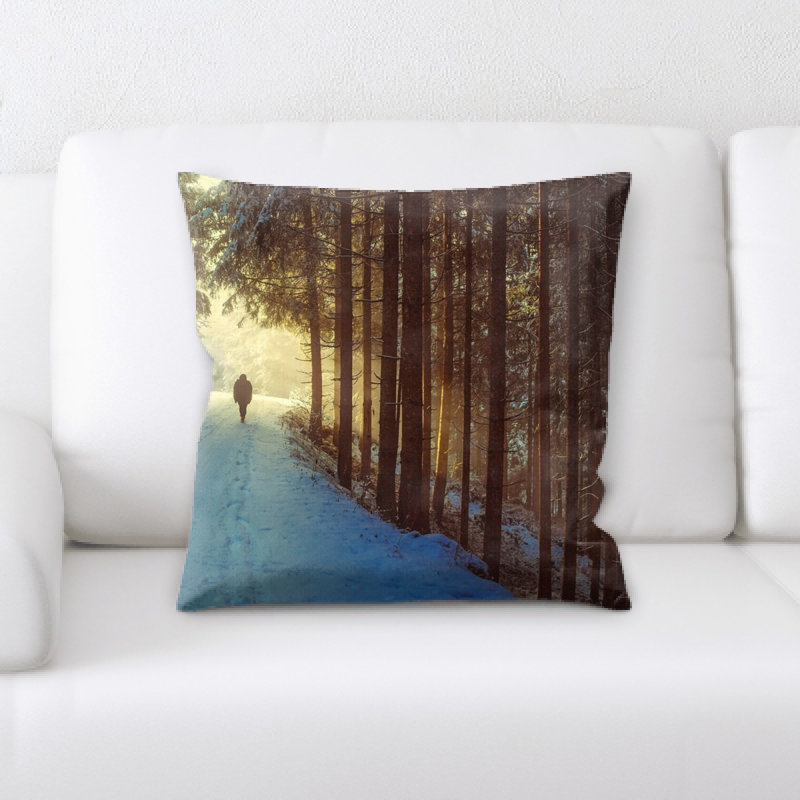 Housse et insert de coussin carré d'hiver
