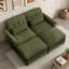 Canapé d'angle deux places avec 2 poufs-1281289124