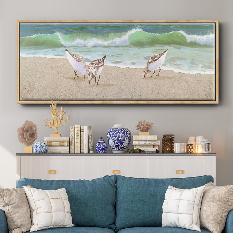 Beach Buddies - toile encadrée, H 12 po x l 30 po