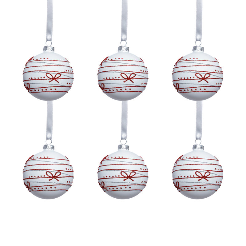 Boule en verre, H 3,25 po x l 3,25 po x P 3,25 po