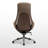 Height Adjustable Desk & Serene Ella Leather Chair Set For Home Office
