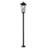 Gannon 3 Light Outdoor Post Mount Fixture in Black-100157041