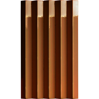 Rombini Triangle Small Glossy 1" x 12" Novelty Mosaic Tile